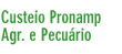 Custeio Pronamp Agrcola e Pecurio