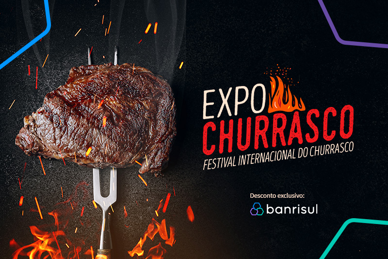 Clientes do Banrisul ganham desconto exclusivo no open food da Expochurrasco 2024