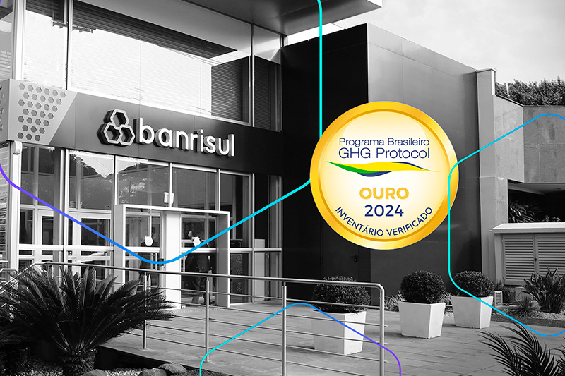 Banrisul conquista Selo Ouro por excelncia na gesto de emisses de gases de efeito estufa pelo quarto ano consecutivo