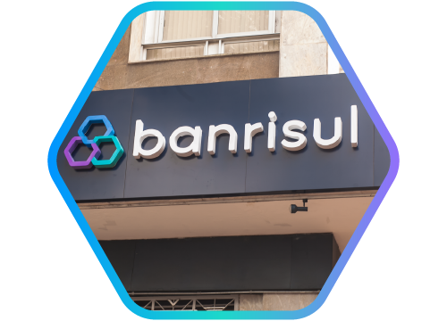 imagem de fachada com logo banrisul