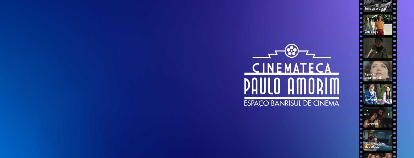 banner fundo azul logo cinemateca paulo amorim
