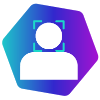 ilustrao de pessoa com alvo em rosto representando biometria facial